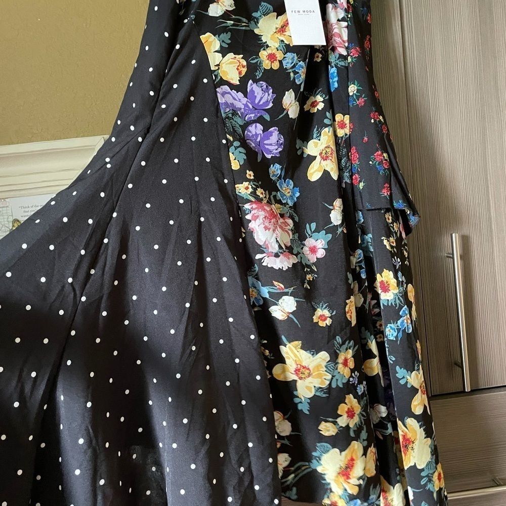 Few Moda Color-blocked Patterned Maxi Dress - Picture 10 of 16